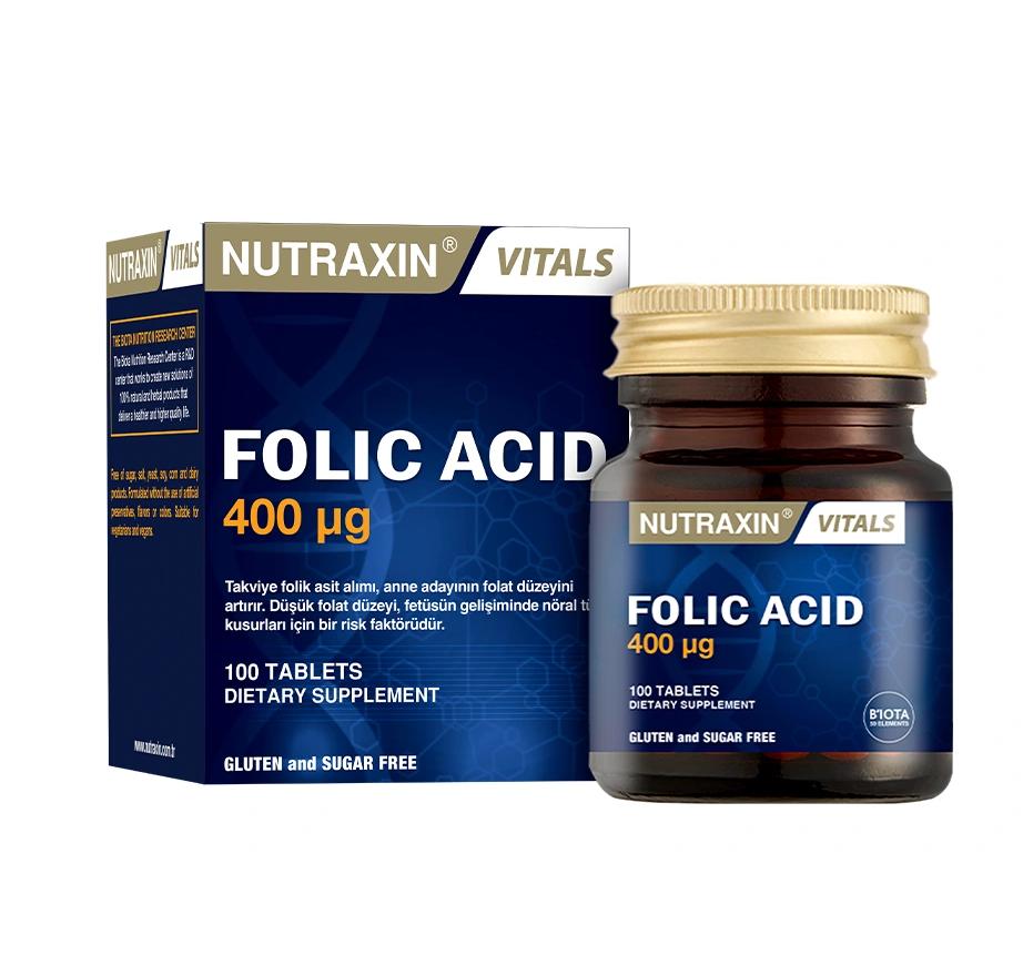 

Nutraxin Folic Acid 100 Tablets