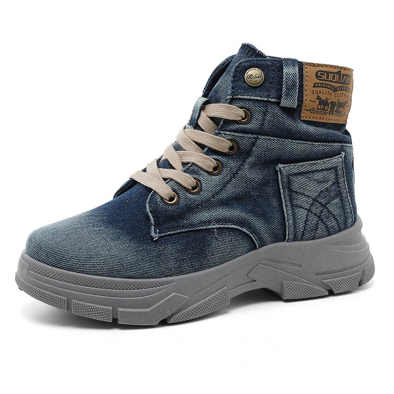 

Мода 2025 Новые женские классические кроссовки Модный тренд Деним Универсальная повседневная обувь Молодежные дышащие кроссовки для бега 44 синий