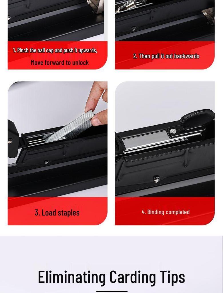 A3 Extra Long Saddle Stitch Stapler - Heavy Duty Long Arm Stapler