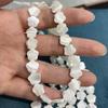 8x8mm Natural White Trochus Shell Four Petal Flower Beads 18cm Single Strand Loose Mother Of Pearl Beads for DIY Jewelry Making