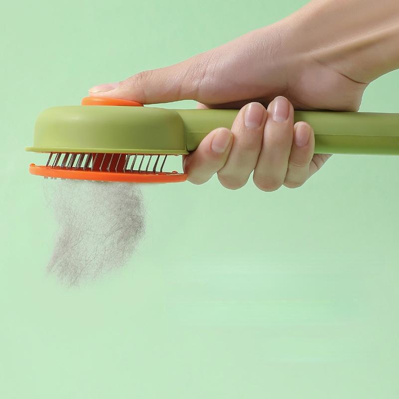 1pc Pet Supplies Pet Comb Self Cleaning Slicker Brush Remove Hair Grooming Brush Pet Dematting Comb Beauty Slicker Cat Comb