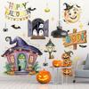 Ma15085 Cute Halloween Element Cabin Ghost Wall Sticker Bedroom Living Room Home Background Decoration Wall Sticker
