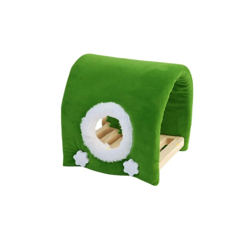Parrots Hideaway Bed Perch Bird Stand Cage Toy House Rack Toy Grinding Perch Birdhouse Supplies S