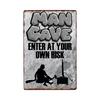 Man Cave Rule Metal Tin Sign Vintage Poster Home Bar Hotel Wall Painting Plaque Party Bar Public Decor 20*30 CM