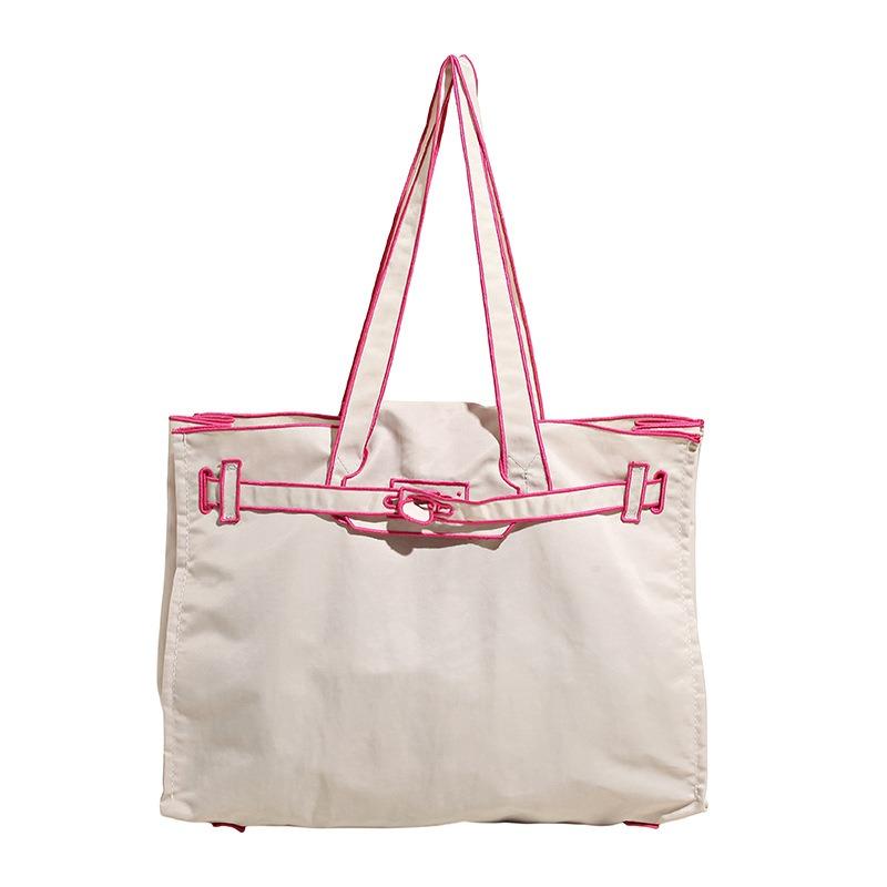 

Сумка-шоппер Вышитая сумка под мышкой Экологичная сумка Легкая сумка-тоут большой вместимости Портативная сумка через плечо