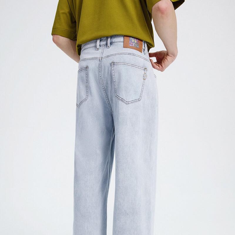 Navigare Men s Washed Loose Straight Fit Jeans 38