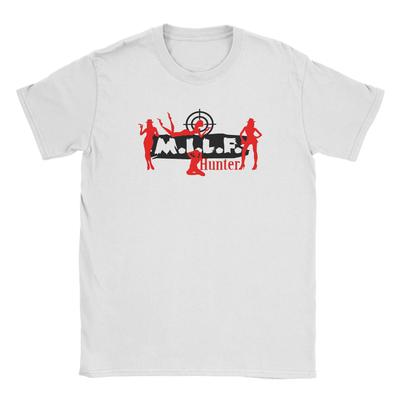 Milf Hunter T-Shirt Summer  Cotton T Shirts For Men Hippie Print Tee Shirt Short-Sleeve Classic Top Tees