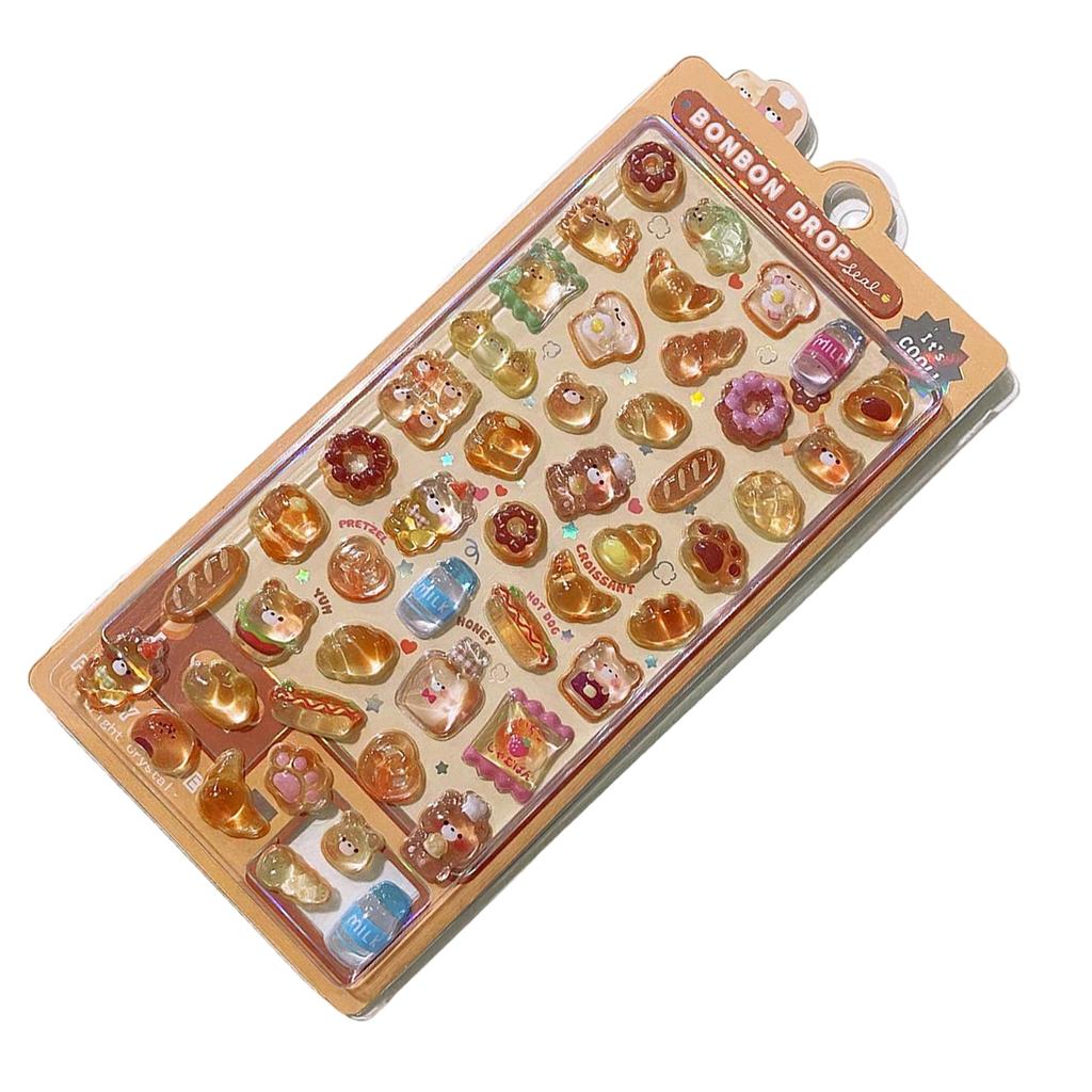 Naklejka 3D ze zwierzętami z kreskówek dla dzieci, motywująca naklejka do planerów, laptopów, etui na telefon, dekoracja butelki z wodą