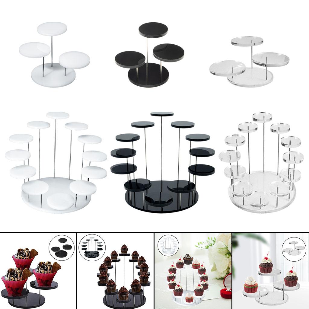 Acrylic Cake Stand Cupcake Stand Display Rack Reusable Cosmetics Holder