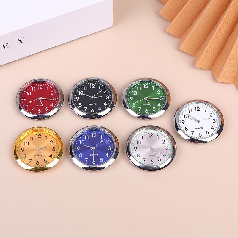 Automobile Air Outlet Dashboard Clock Stick-On Electronic Noctilucent Decoration Auto Ornament Car Accessories For Car