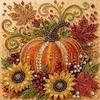 Halloween DIY Malowanie Diamentami Samoprzylepny Kreskówkowy Dynia Malowanie Perłami Styl Ins Dekoracja Sypialni Obraz