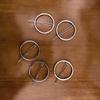 5pcs Elegant Round Hair Clip - Durable Golden Hair Accessory for Women & Men, Unisex Adult Everyday Styling, Secure Hold for Casual & Formal Occasions