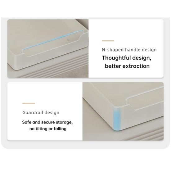 Pull Out Cabinet Organizer Fixed with Adhesive Nano Film Punch-free Duty Slide Out Pantry Shelves Sliding Drawer Pantry Shelf