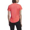 adidas Camiseta Pulôver Aeroready Cor Sólida Gola Careca Manga Curta Feminina Camisetas Rosa Sinal GN7315