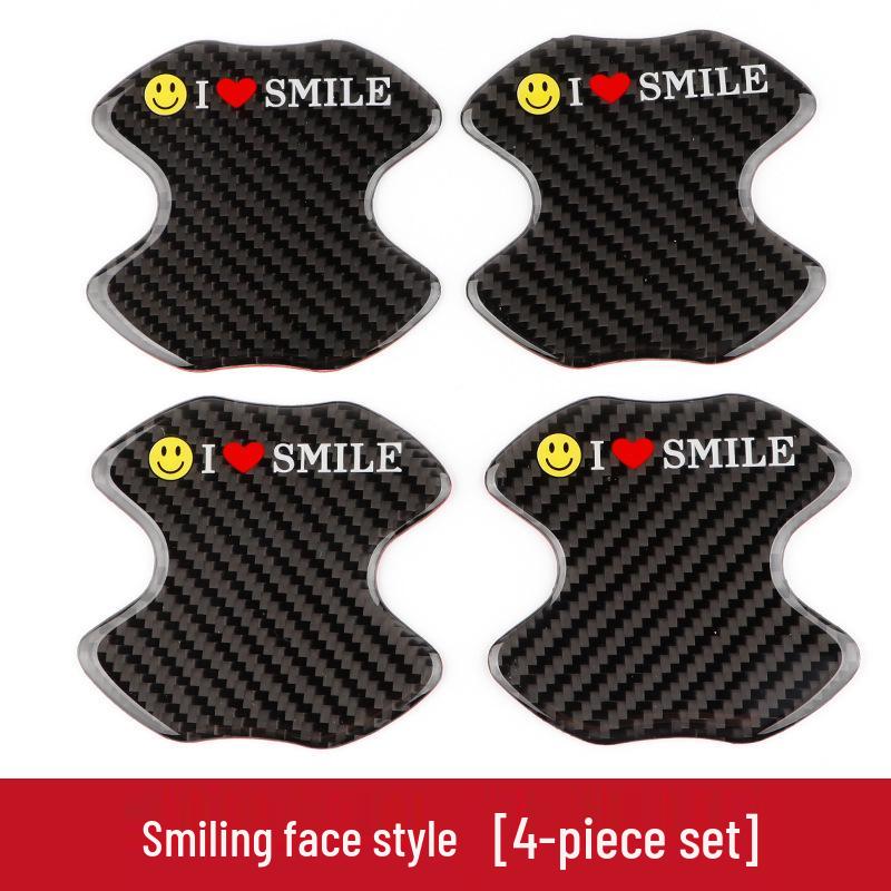 Hot Seller: Trendy Unlimited Carbon Fiber Car Anti-Scratch Door Bowl Sticker