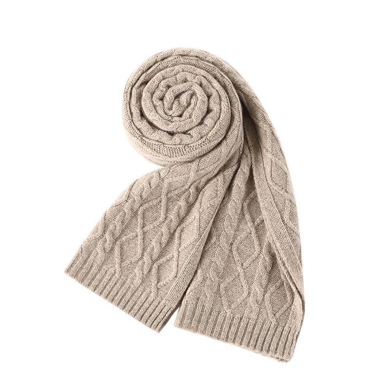 Cashmere scarf men's winter cold-proof woven woven wool scarf women's versatile fashion warm scarf