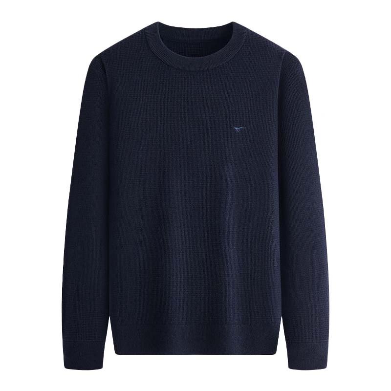 Septwolves Men's Casual Crew Neck Wool Sweater