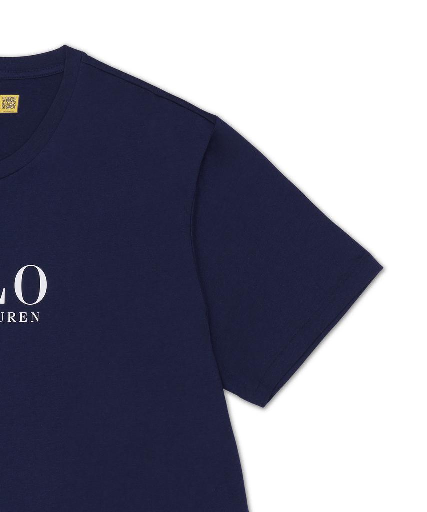 POLO RALPH LAUREN Logo Cotton Jersey Slip Shirt - Navy