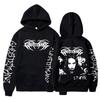 Ghostemane Mikina s potiskem na obou stranách Pánská Móda Hip Hop Metal Rock Mikiny Gotické Oversize Mikina Tepláková souprava Streetwear