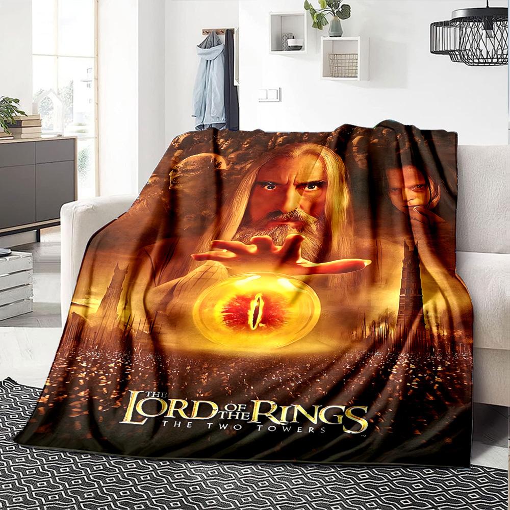 1pc Lord of the Rings Two Towers Flannel Blanket Soft Warm Throw for Home, Office, Travel, All-Season Cozy Bedding Gift L1416