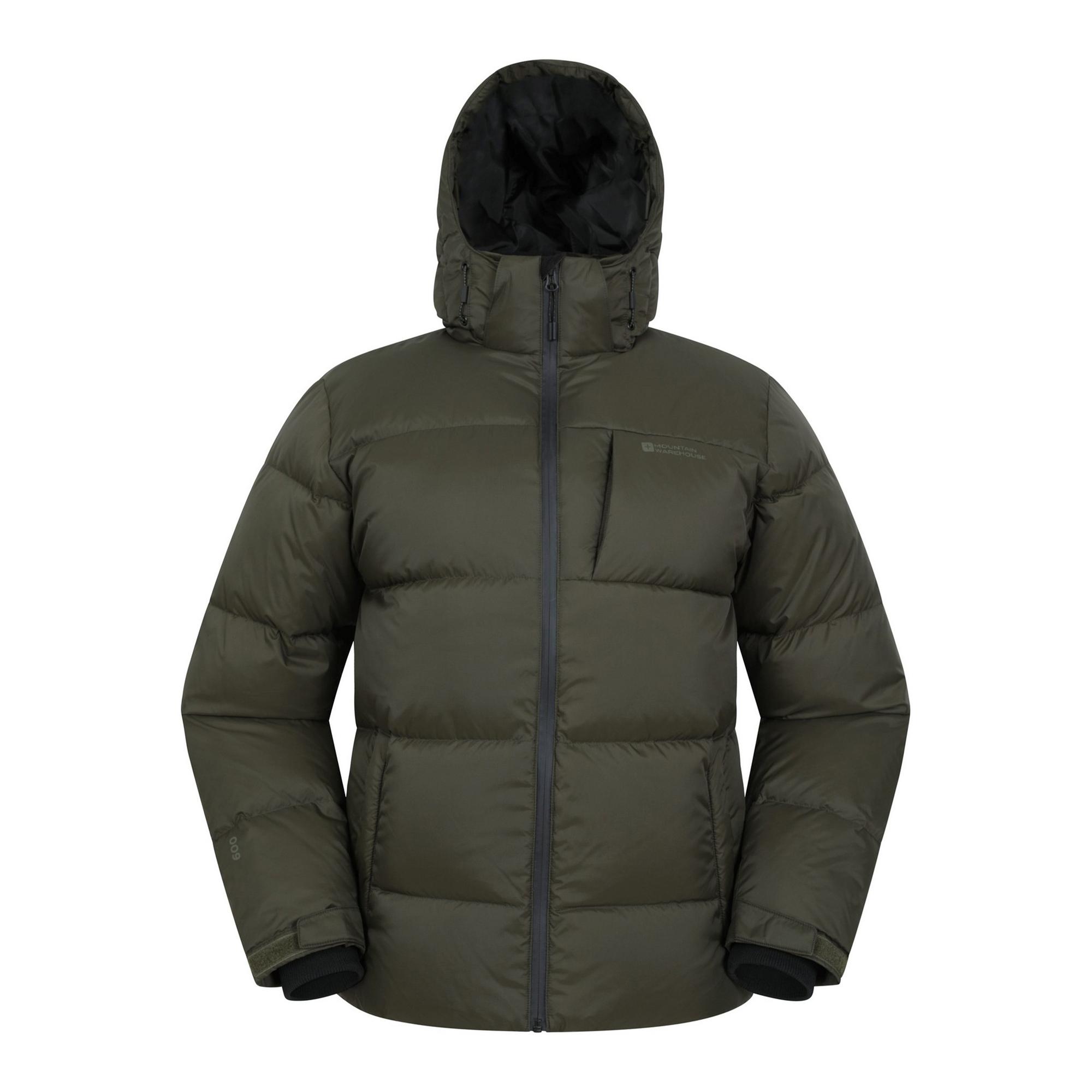 Giacca da uomo Mountain Warehouse Frost II Extreme Down XXS cachi/verde