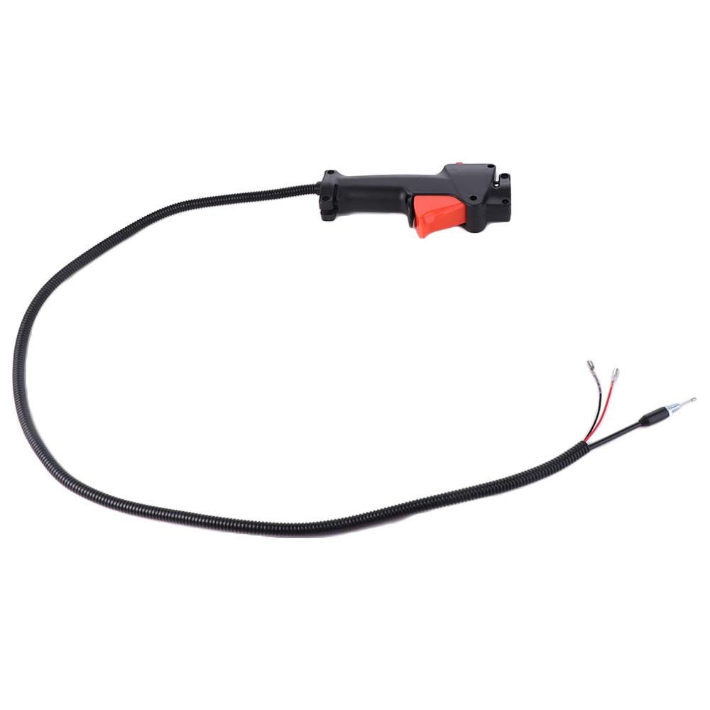 Black Handle Lawn Mower Switch Direct Throttle On Off Switch Trigger Kill Switch 26mm Tube Clamp Design Brush Cutter Switch