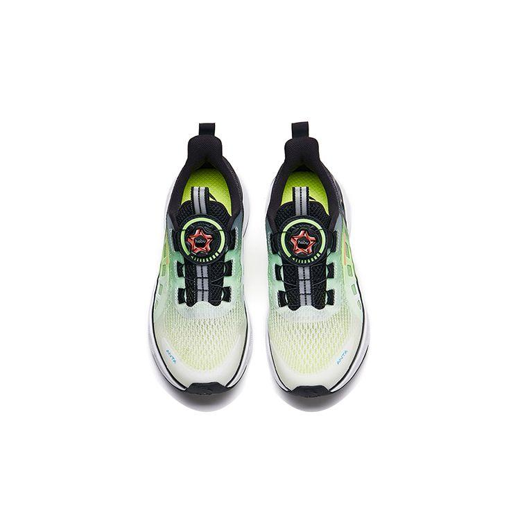 Anta Wind Chaser 4.0 Stubborn Bounce Non-Slip Wear-Resistant Breathable Low-Top Running Shoes Kids Sneakers White Black Green 312225516-7