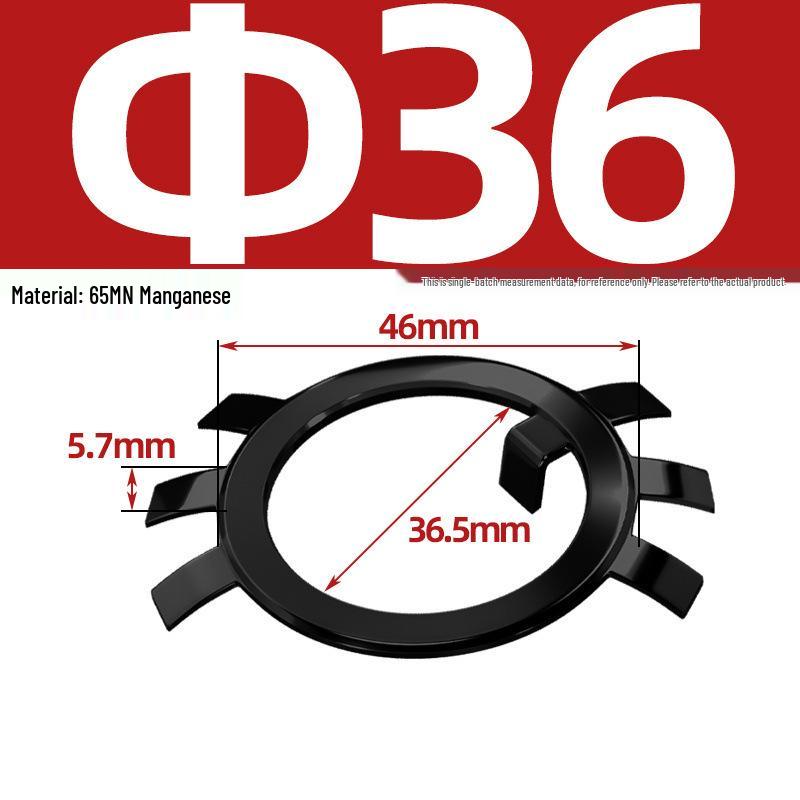 65MN Manganese 304 Stainless Steel Six-Claw Anti-Loosening Lock Nut Washer