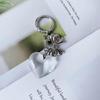 Elegant Heart Key Rings Bag Decoration Alloy Keychain Jewelry for Bag Car Key