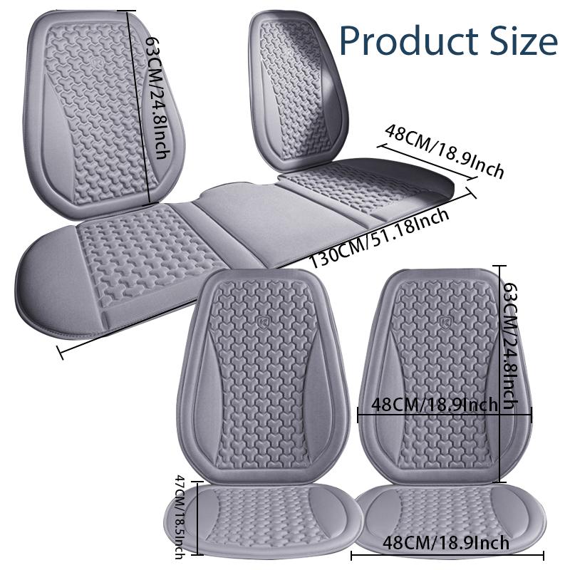 3D Breathable Car Seat Covers Sweatproof Car Seat Cushions Convex Design for Heat Dissipation Universal Car Seat Covers Full Set