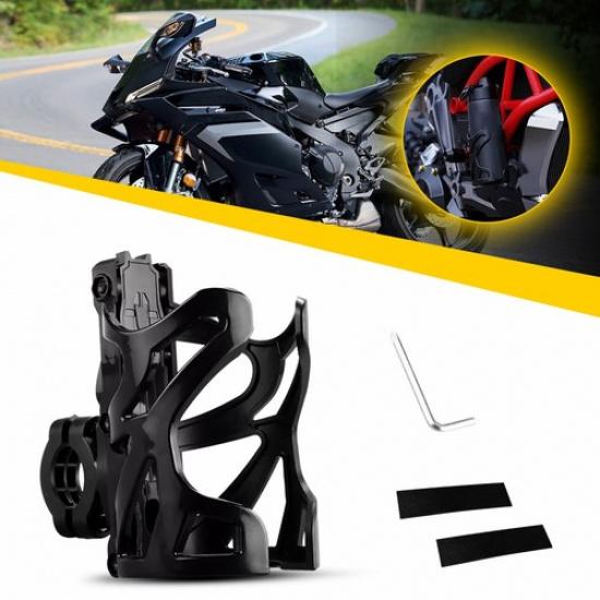 Adjustable Motorcycle Handlebar Drink Cup Holder Mount Water Bottle For ATV Bike