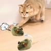 Plush Simulation Mouse Cat Toy Intelligent Sensor Automatic Chirping Interactive Pet Toy Cat Bite Resistant Self Play Toy