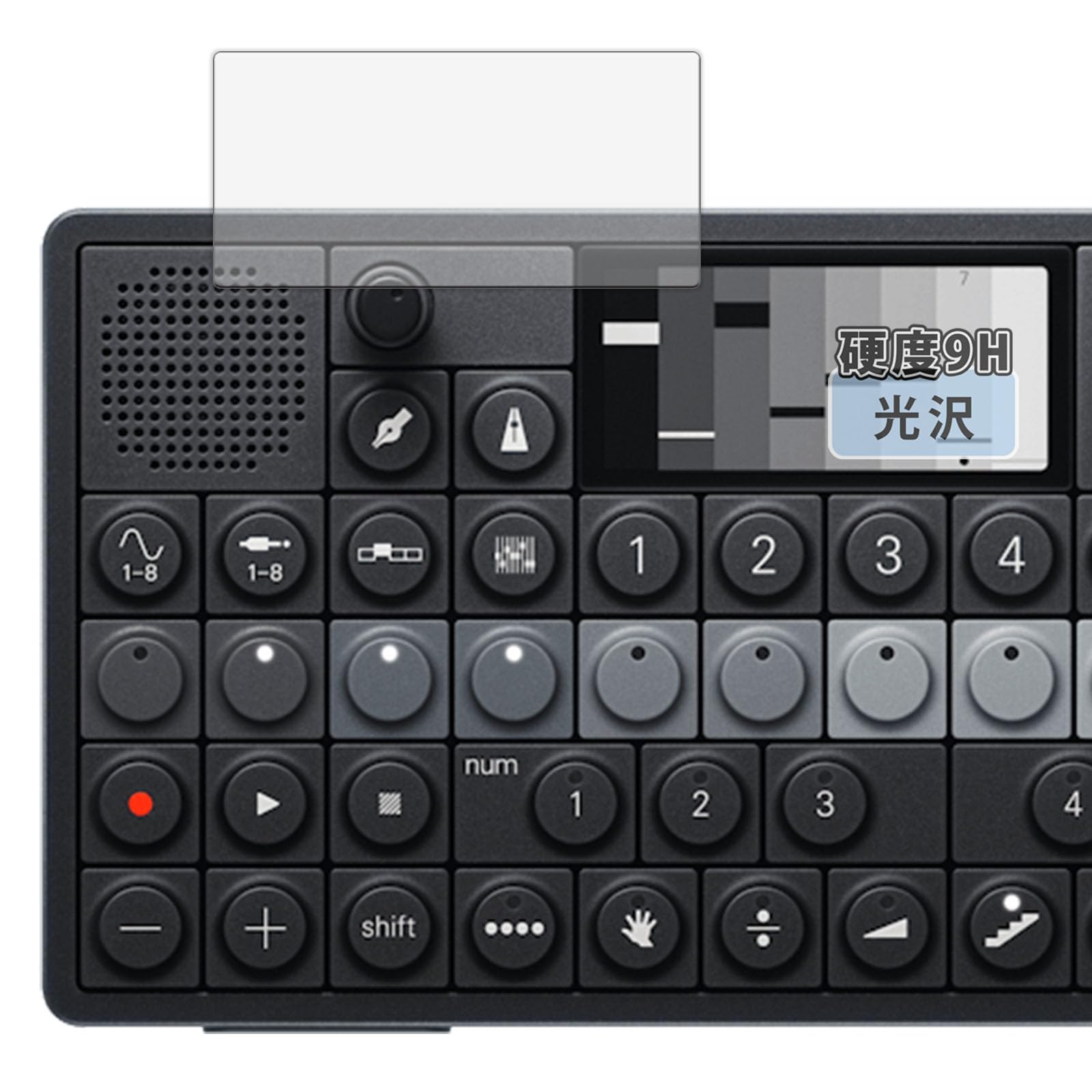 

Защитная пленка для экрана Teenage Engineering 9H Стекло Сделано в Японии Kayo&Karin OP-XY, (Закалённый эквивалент) Ультра-прозрачный,