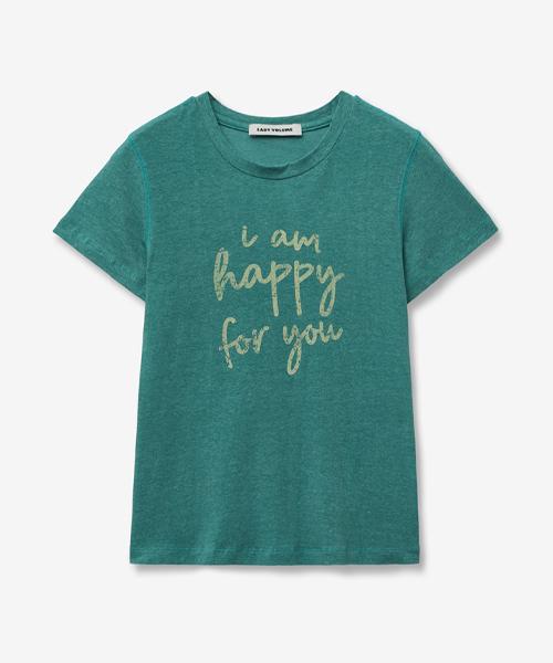 Lady Volume Lettering Crop T-Shirt_Green Green/M