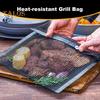 Grill Mesh Bag Non-stick Reusable Outdoor Grill Bag Heat-Resistant BBQ Grilling Accessories for Vegetables Meats Gas Charcoal Smokers Electric Grills