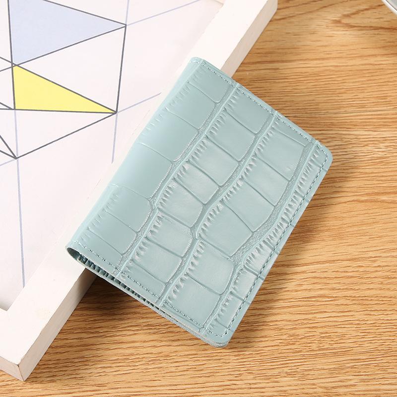 Short Women Wallet Faux Leather Multi Card Slots Holder Coin Purse Bag Portable Solid Color Mini Wallet
