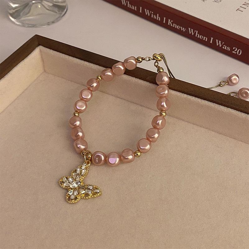 Mercury's French Retro Style Pearl Bracelet Light Luxury Niche Design High-end Exquisite Versatile Beaded Jewelry