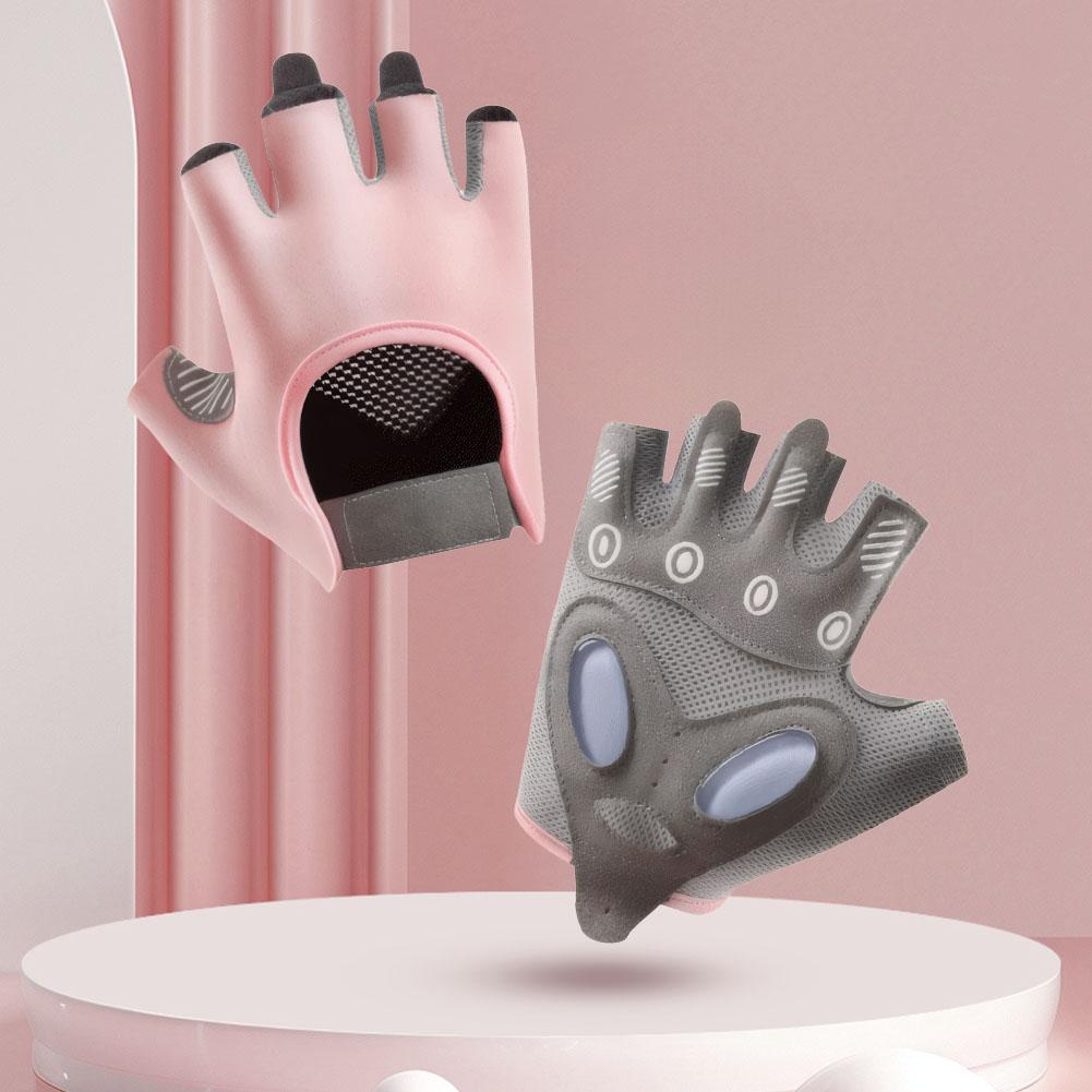 Half Finger Gloves Breathable Exercise Gloves Liquid Silicone Weight Lifting Gloves for Women for Weightlifting Fitness Training