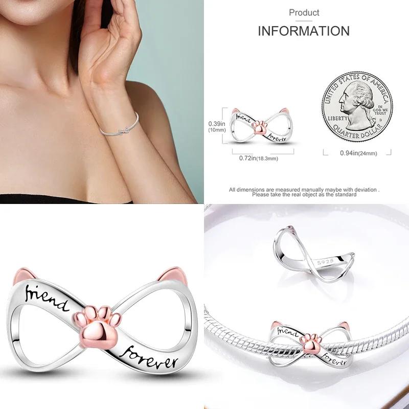 925 Silber Glühwürmchen Libelle Eule Anhänger Kleeblatt Herz Zirkon Farbperle für Original Armband Anhänger Schmuck