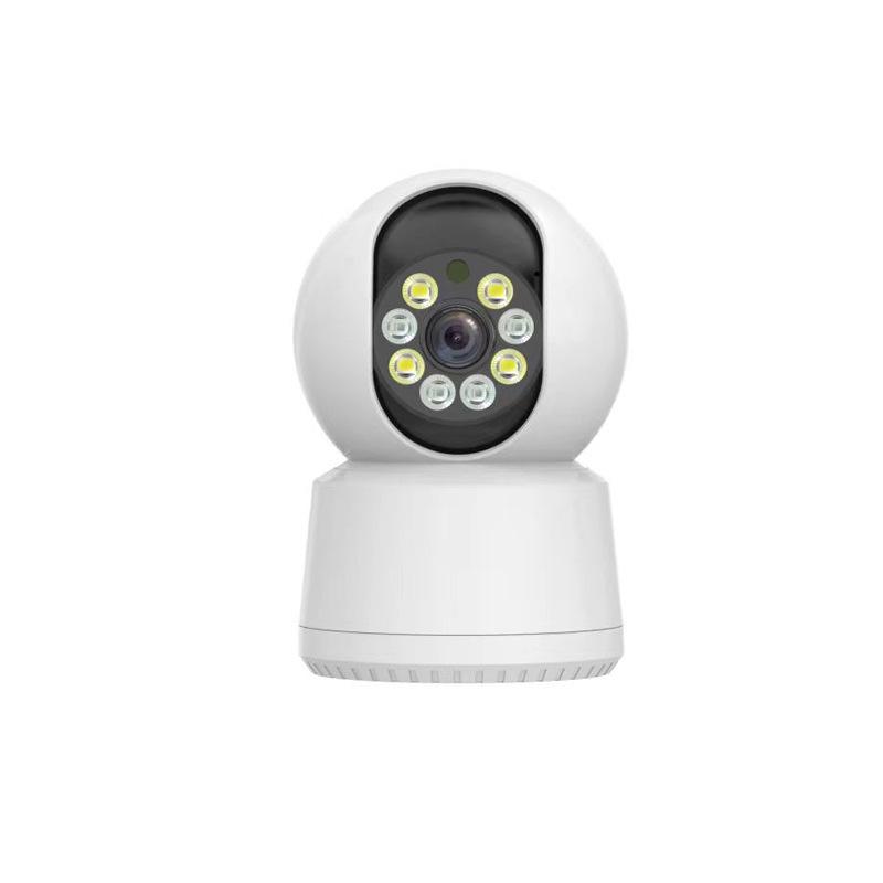 360° Night Vision Monitor: HD Surveillance Camera with Mobile Connectivity & Full Rotation, No Blind Spots