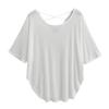 Women's Jazz Dance Loose Short-Sleeve T-Shirt with Back Cutout and Sun Protection