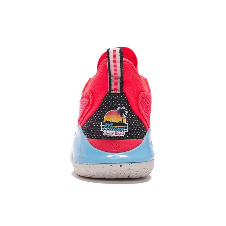 Li Ning Yu Shuai 15 V2 Anti-Slip Durable Low-Top Basketball Shoes Fluorescent Flame Red Men sneaker ABAS007-3