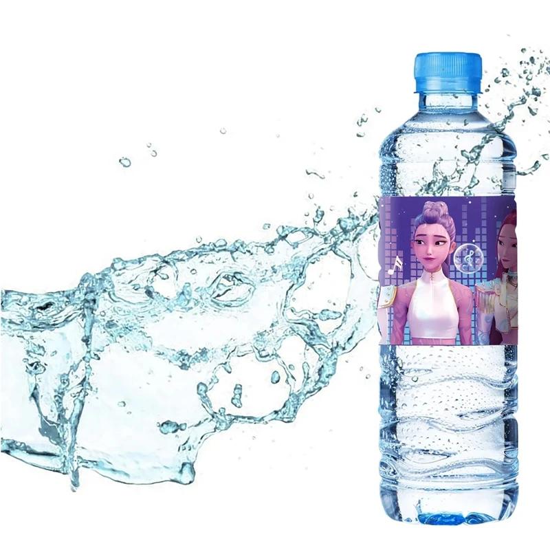 10~50 PIEZAS Etiqueta para Botella de Agua para Kpop Cazadores de Demonios Pegatina Decoración de Cumpleaños Fiesta de Bienvenida al Bebé Regalo Suministros para Fiesta de Niñas