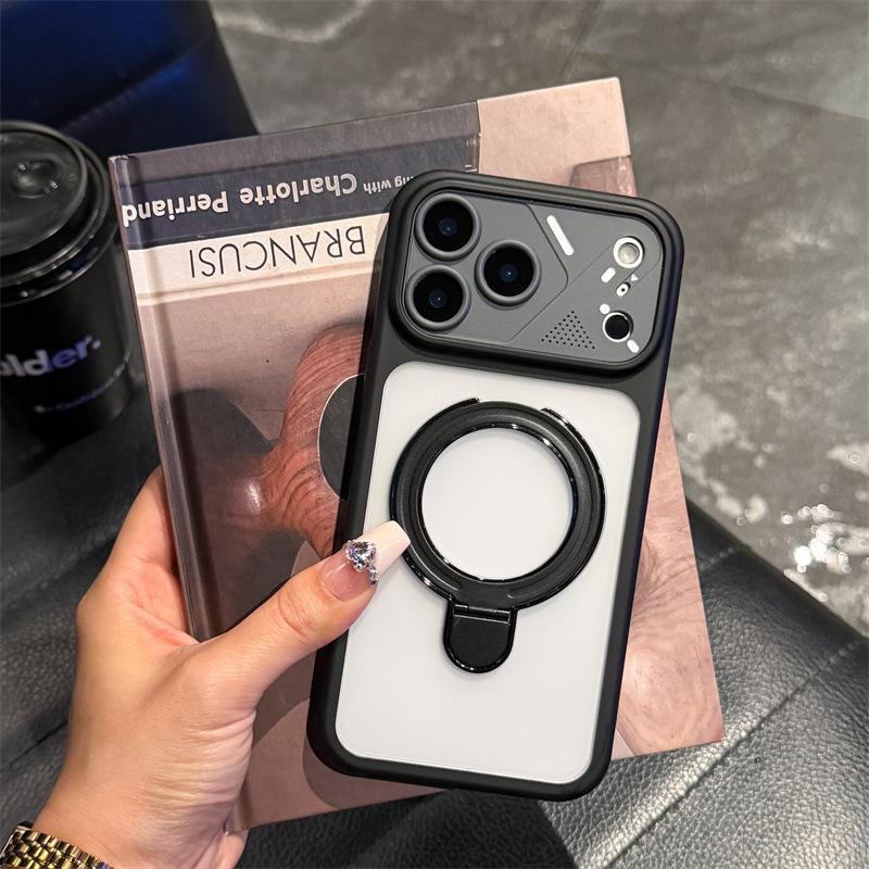 Applicable To iPhone17promax Mobile Phone Case, Armor, Magnetic Suction Bracket, Apple 16 Large Windows, Anti-drop 15 Protective Case.