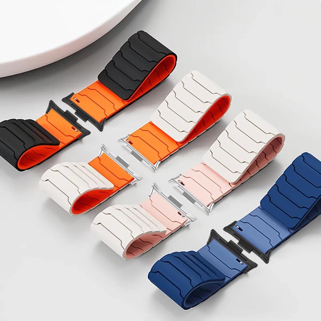Weiches Silikonarmband für Redmi Watch 6/5/4 Magnetisches Armband Sportliches Bequemes Armband für Xiaomi Band 9 Pro/8 Pro Armband Correa