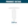 ACROPIX Push Bumper Fastener Rivet Clips Universal 5mm White 25pcs