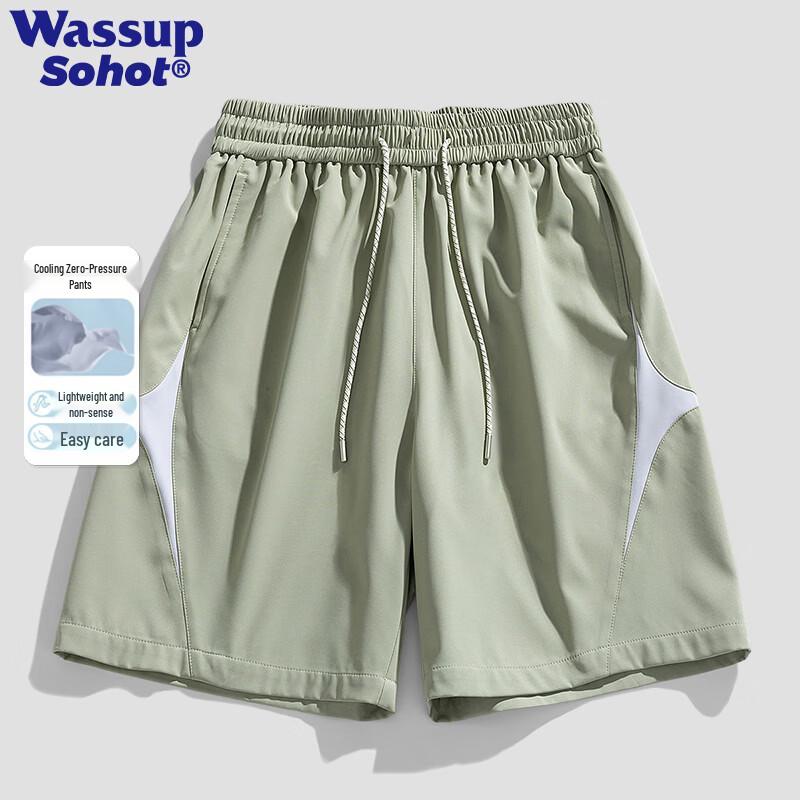 Wassup Sohot Men s Lightweight Breathable Casual Shorts L