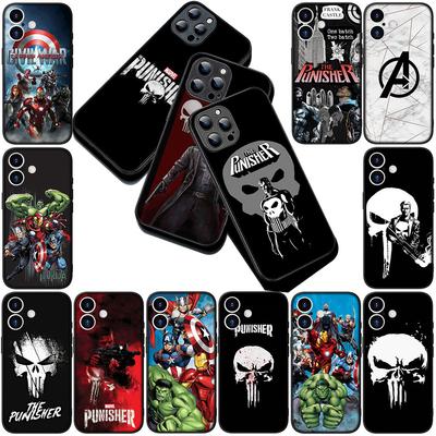 Phone Cover for Xiaomi Poco C75 C65 C71 C85 X7 X6 X5 M7 F7 F8 Ultra F6 Pro 5G Casing Case The Punisher Avengers Marvel Skull