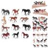 Realistic World Horse Model Set Static Miniatures Of Keat Marshal Morgan And Freis