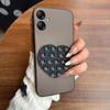 Heart Shape Suction Cup Phone Case for Samsung Galaxy S26 Egde Semi Transparent Matte Shockproof Soft TPU Cover
